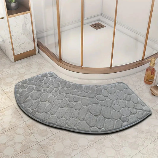 Tapis de Salle de Bain Demi-Lune