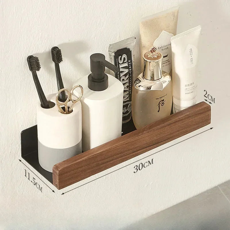 Étagère de Salle de Bain Essence Bois