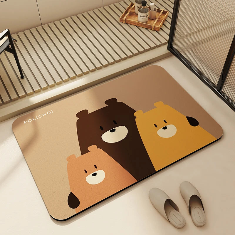 Tapis de Salle de Bain Diatomite Kids | Bear